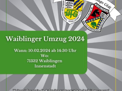 02.01.2024 – Infos Waiblinger Umzug