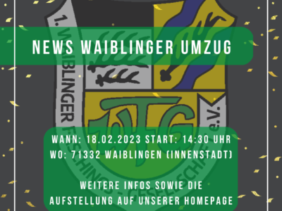 28.12.2022 – News Umzug Waiblingen 2023