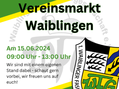 Waiblinger Vereinsmarkt am 15.06.2024