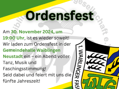 Ordensfest 2024