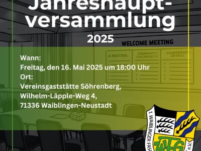 Jahreshauptversammlung 2025